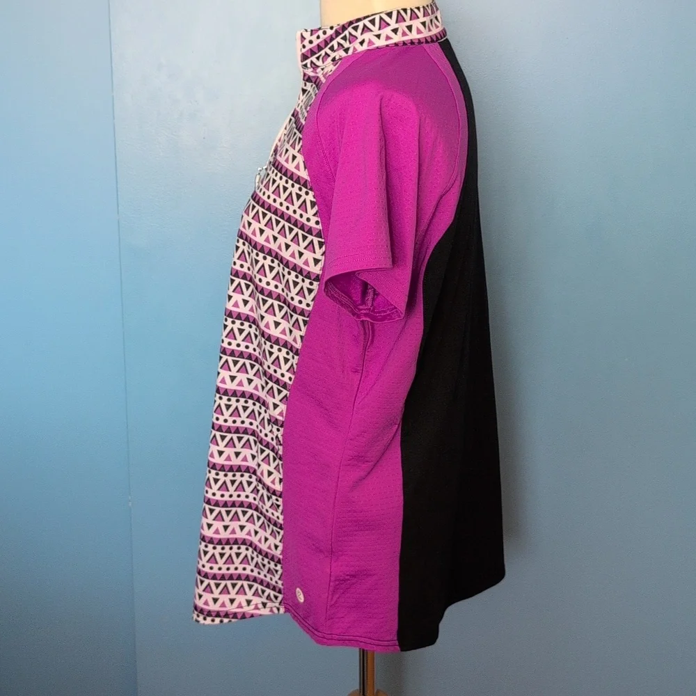 Bette & Court Women's Short Sleeve Golf Top Size L - Picture 2 of 7